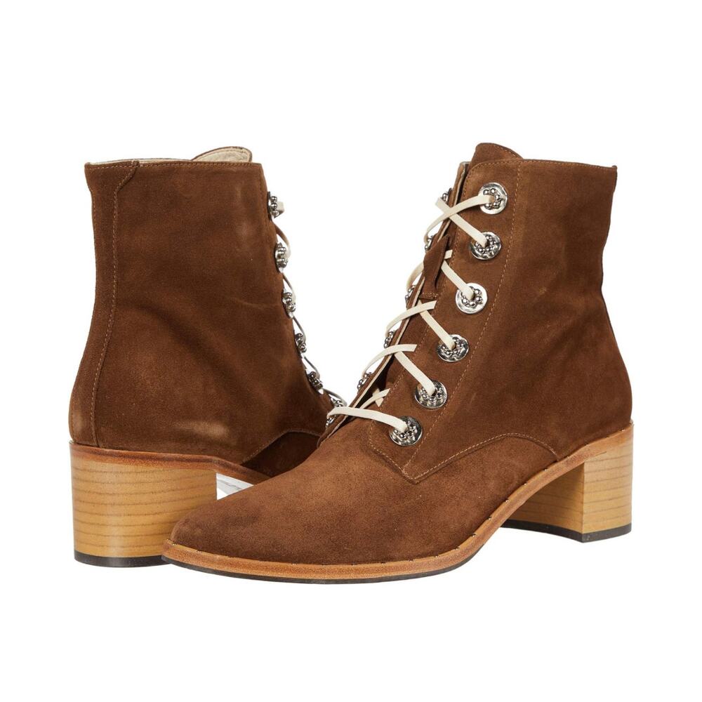 New Freda Salvador Ace HW Brown Suede Hardware Size 11 M Women
